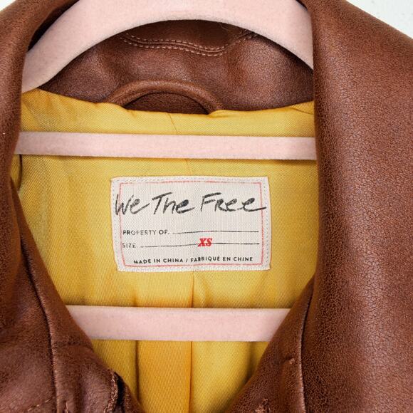 NWOT Free People Carmen Vegan Suede Chutney Long Duster Trench Coat Jacket XS - Picture 8 of 15